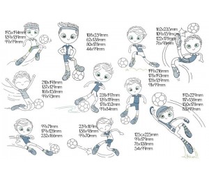 Stickserie - Fußball Jungs